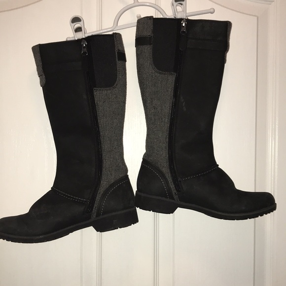 🥾 Eddie Bauer Black & Grey Boots WB14 - Picture 2 of 4